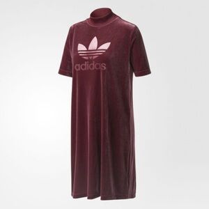 Women’s adidas velvet dress short sleeve